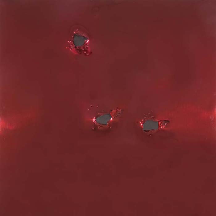 Valentine, 2010, powder-coated stainless steel, 46x46in